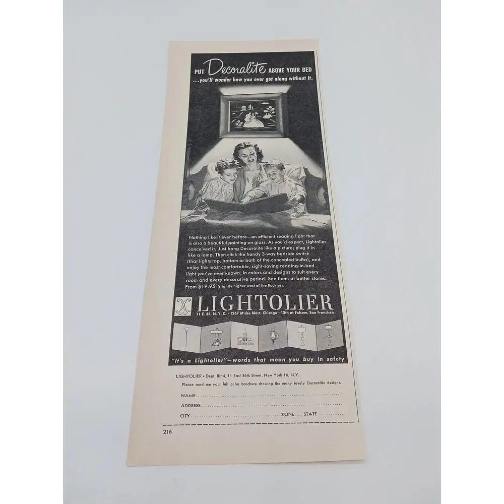 1940s Vintage Tappan Gas Range Decoralite Lightolier Kitchen Stove Print Ad